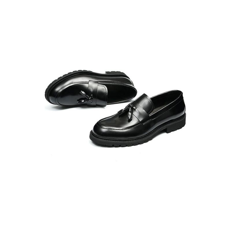 Formelle Herresko Klassiske Slip-on Tassel Loafers - Sort