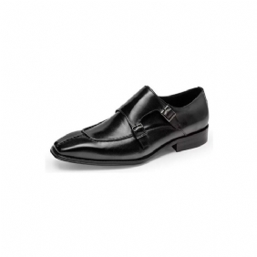 Formelle Herresko Monkstrap Elegant Cow Leather Dress Shoes