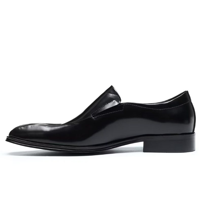 Formelle Herresko Overdådige Luksuriøse Slip-on Brogue Dress Sko - Sort