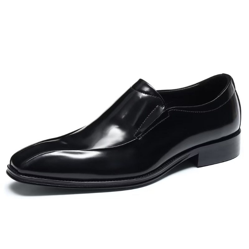 Formelle Herresko Overdådige Luksuriøse Slip-on Brogue Dress Sko - Sort