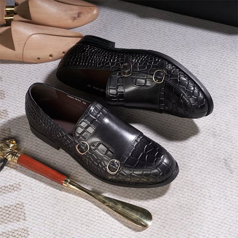 Formelle Herresko Raffinerte Elegance Slip-on Loafers - Svart