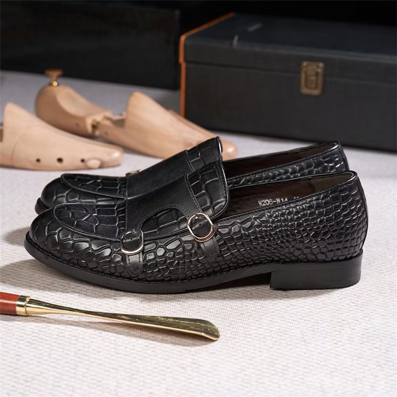 Formelle Herresko Raffinerte Elegance Slip-on Loafers - Svart