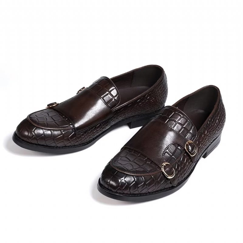 Formelle Herresko Raffinerte Elegance Slip-on Loafers - Kaffe