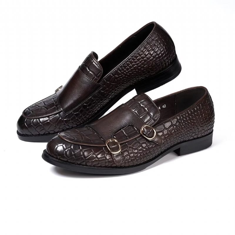 Formelle Herresko Raffinerte Elegance Slip-on Loafers - Kaffe