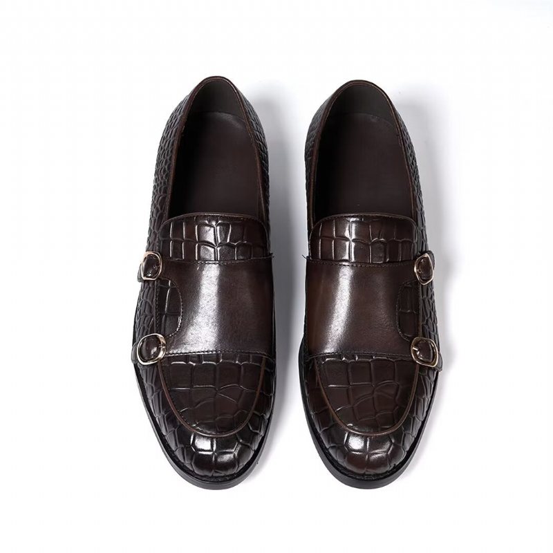 Formelle Herresko Raffinerte Elegance Slip-on Loafers - Kaffe