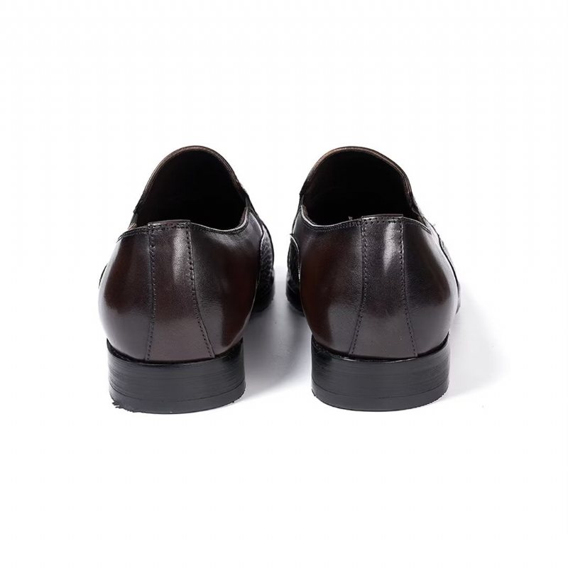 Formelle Herresko Utsøkt Slip-on Leather Elegance - Kaffe