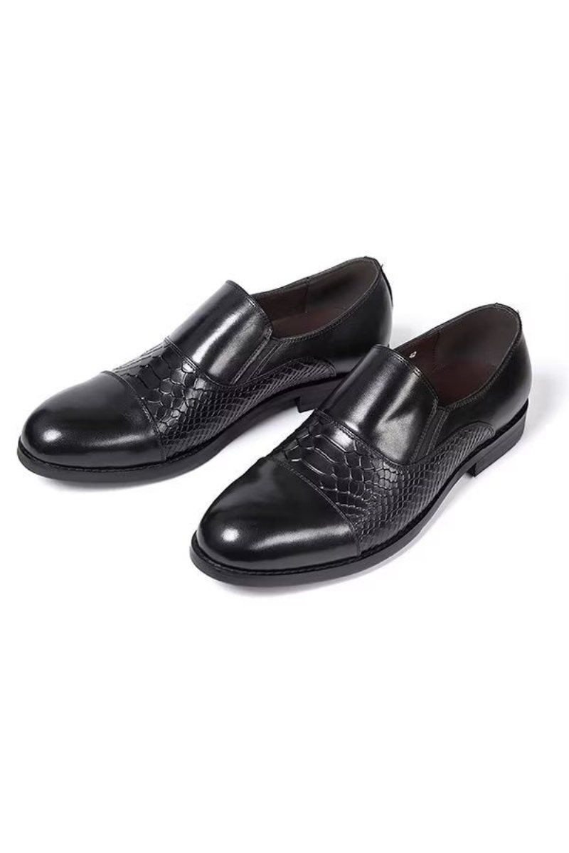 Formelle Herresko Utsøkt Slip-on Leather Elegance - Svart