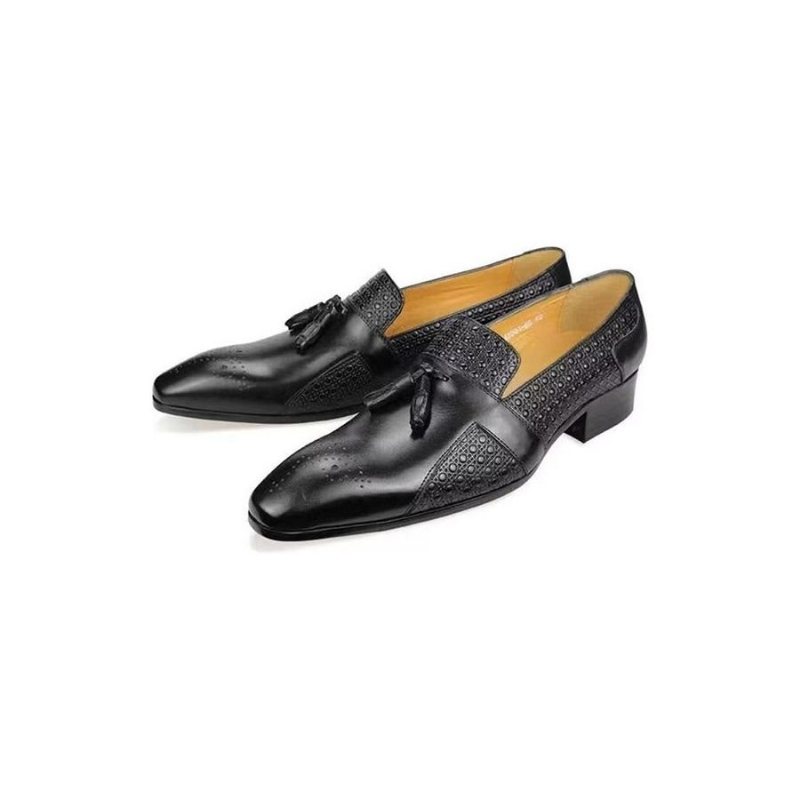 Formelle Sko Herre Brogue Oxford Wedding Loafers I Skinn