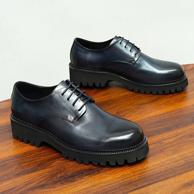 Formelle Sko Herre Cow Leather Snøring Brogues - Svart