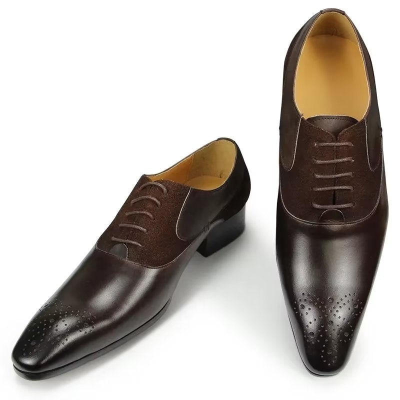 Formelle Sko Herre Deluxe Bryllup Oxford Modishopulence Brogue - Kaffe