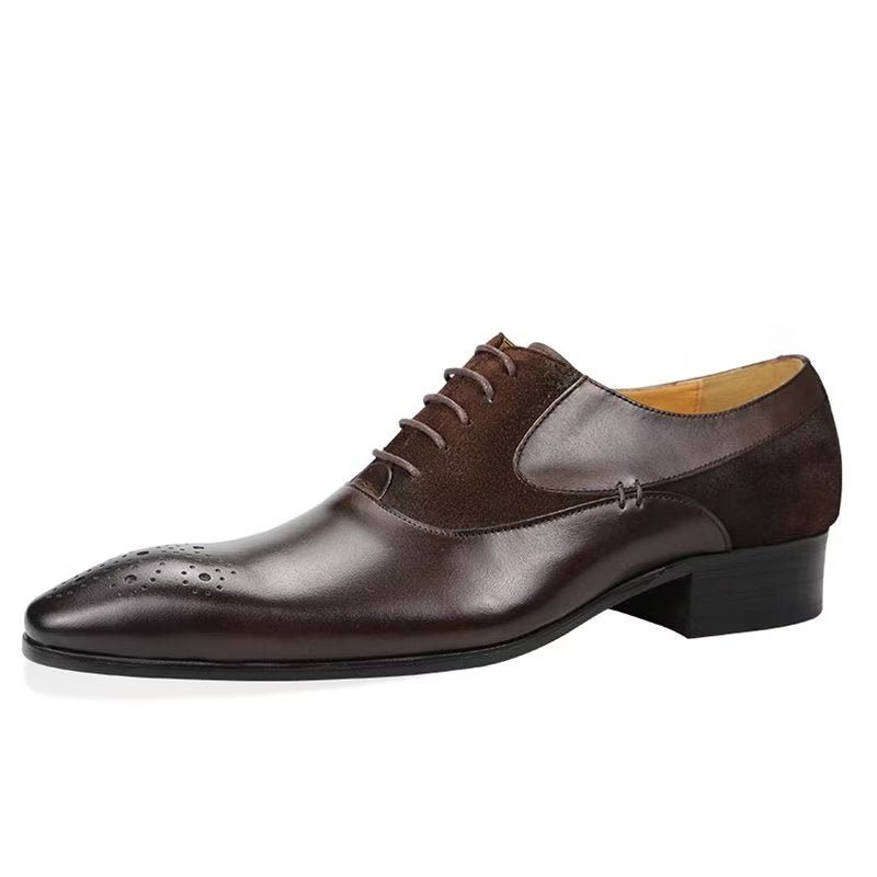 Formelle Sko Herre Deluxe Bryllup Oxford Modishopulence Brogue - Kaffe