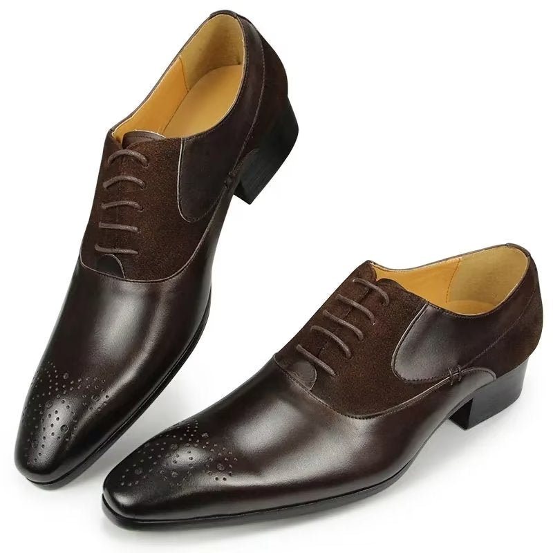 Formelle Sko Herre Deluxe Bryllup Oxford Modishopulence Brogue - Kaffe