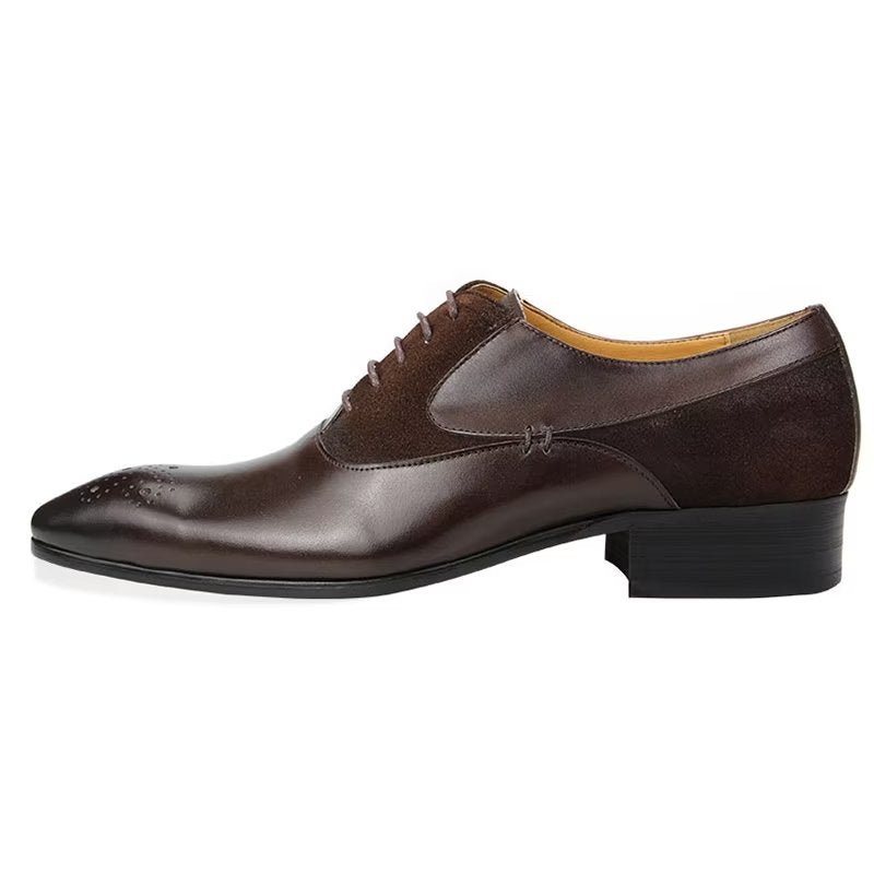 Formelle Sko Herre Deluxe Bryllup Oxford Modishopulence Brogue - Kaffe