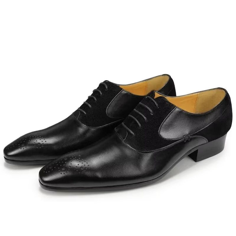 Formelle Sko Herre Deluxe Bryllup Oxford Modishopulence Brogue - Sort