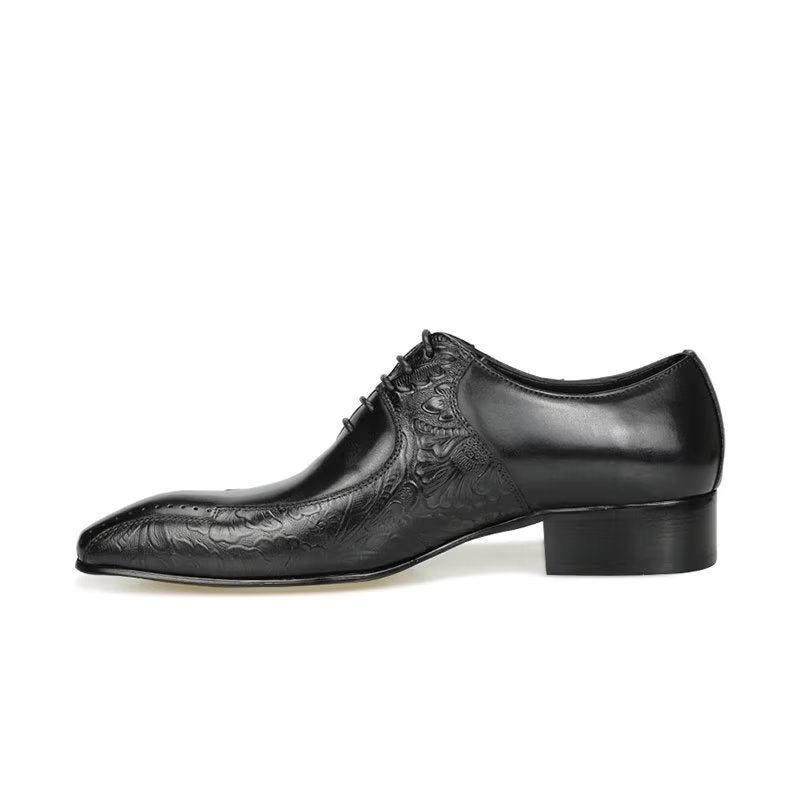 Formelle Sko Herre Elegant Ekte Skinn Bryllup Brogue - Svart