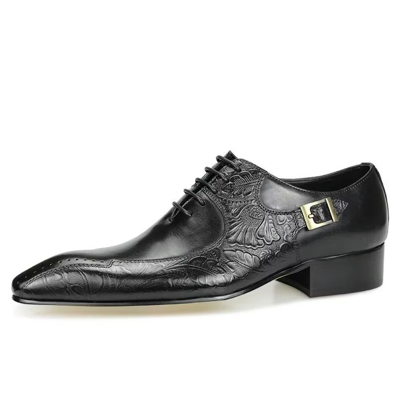 Formelle Sko Herre Elegant Ekte Skinn Bryllup Brogue - Svart