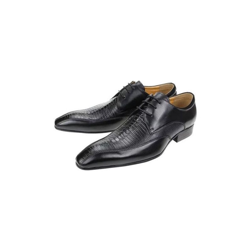 Formelle Sko Herre Elegant Krokodilleskinn Luksus Brogue Oxford