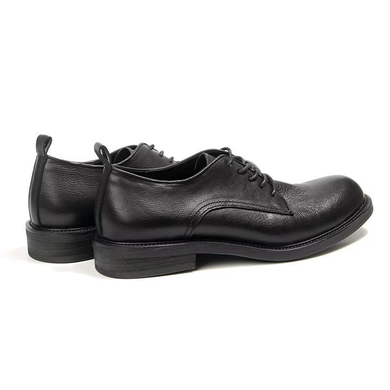 Formelle Sko Herre Elegant Retro Brogue Skinnkjole Oxford - Sort