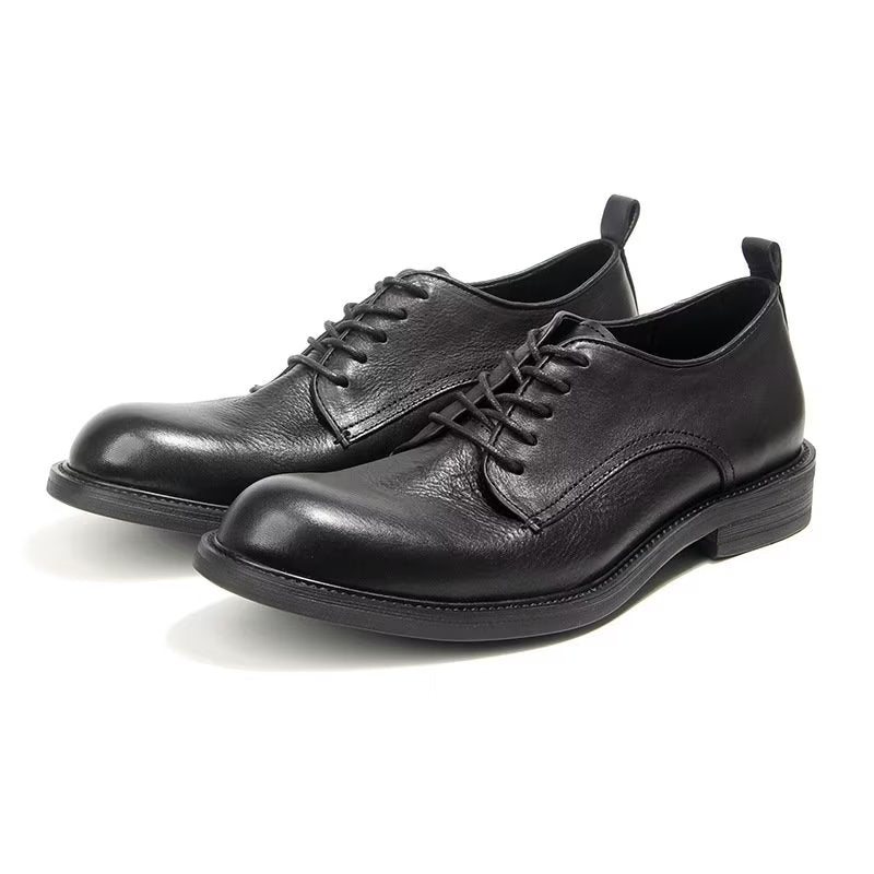 Formelle Sko Herre Elegant Retro Brogue Skinnkjole Oxford - Sort