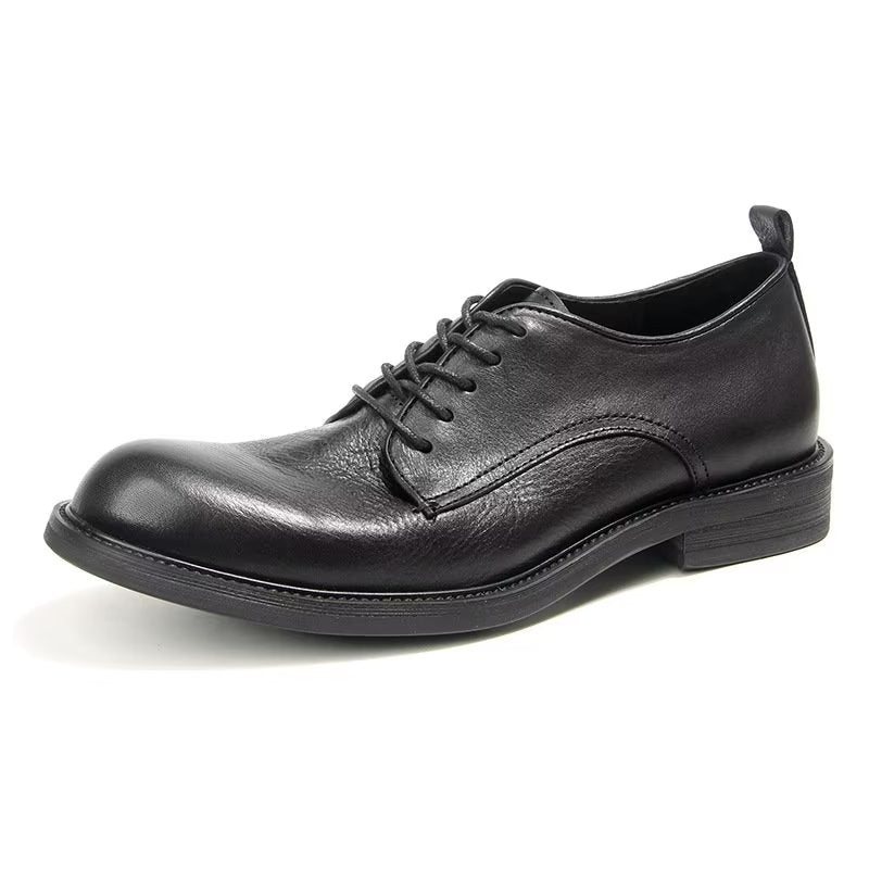 Formelle Sko Herre Elegant Retro Brogue Skinnkjole Oxford - Sort