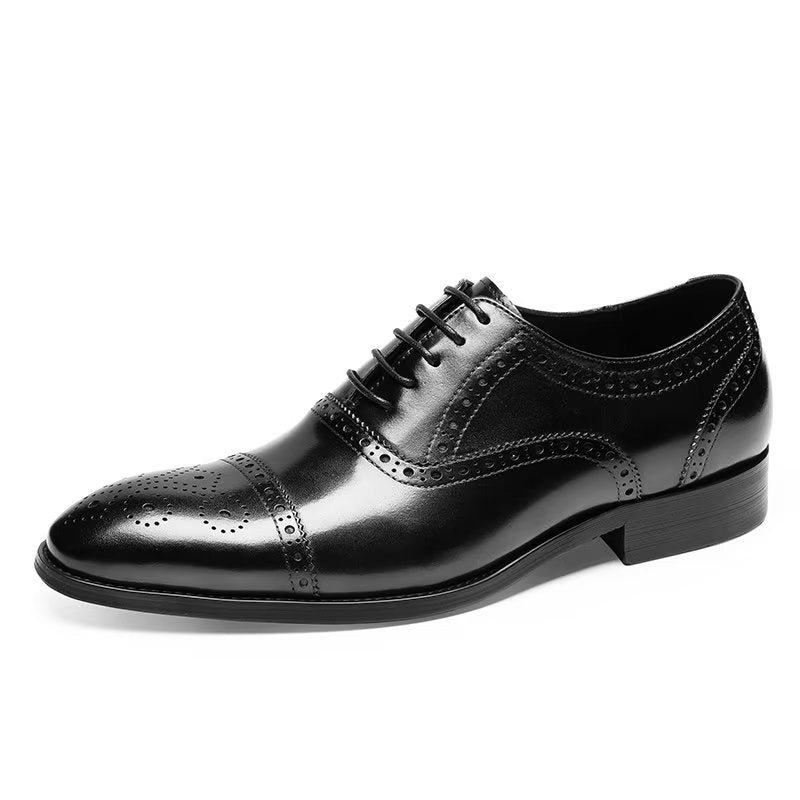 Formelle Sko Herre Klassiske Brogues Dress - Svart