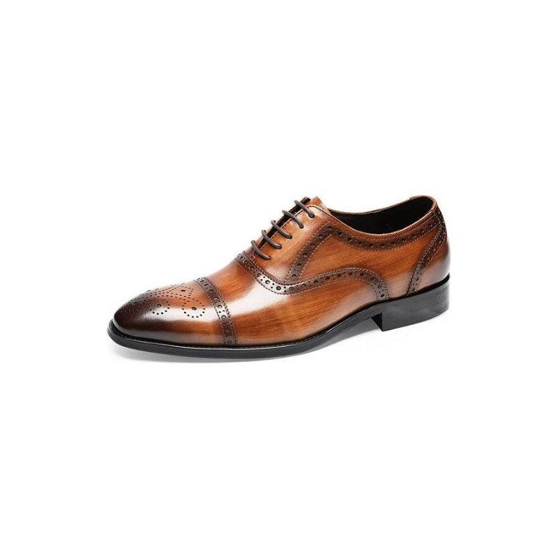 Formelle Sko Herre Klassiske Brogues Dress - Kaffe