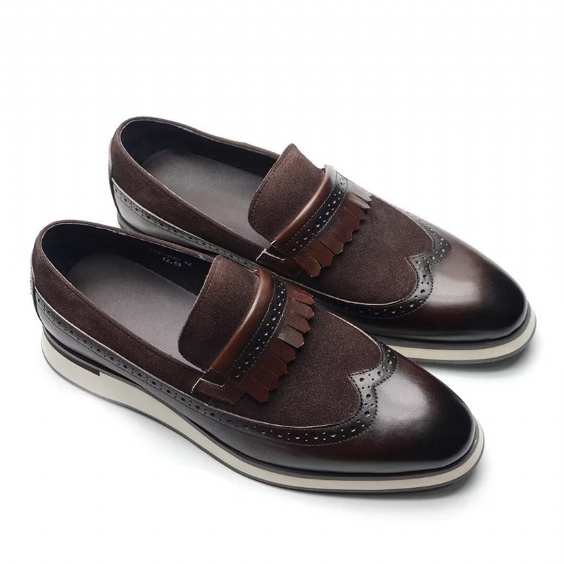 Formelle Sko Herre Komfortable Moderne Loafers - Kaffe