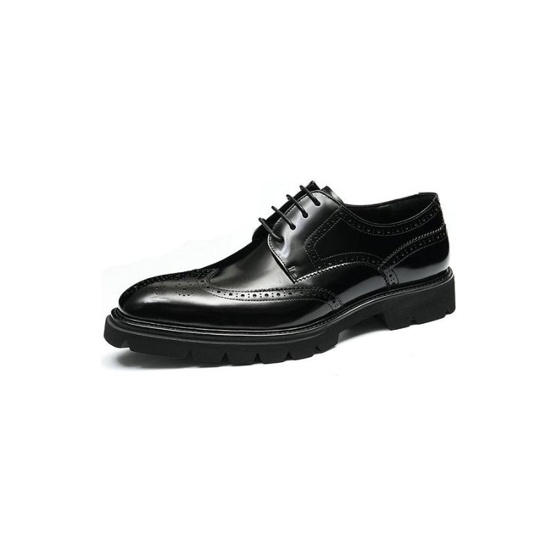 Formelle Sko Herre Luksus Brogue Oxford Dress - Svart