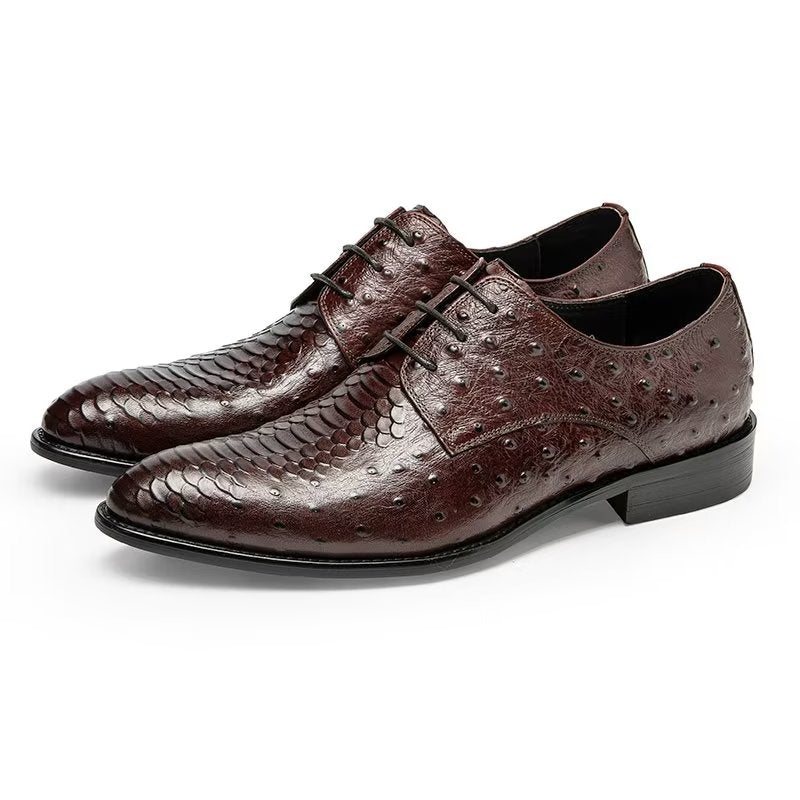 Formelle Sko Herre Luksus Croctex Derbies Dress - Kaffe