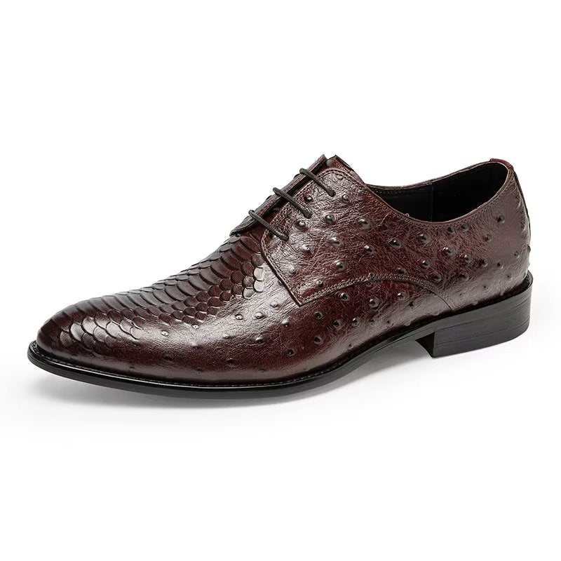 Formelle Sko Herre Luksus Croctex Derbies Dress - Kaffe