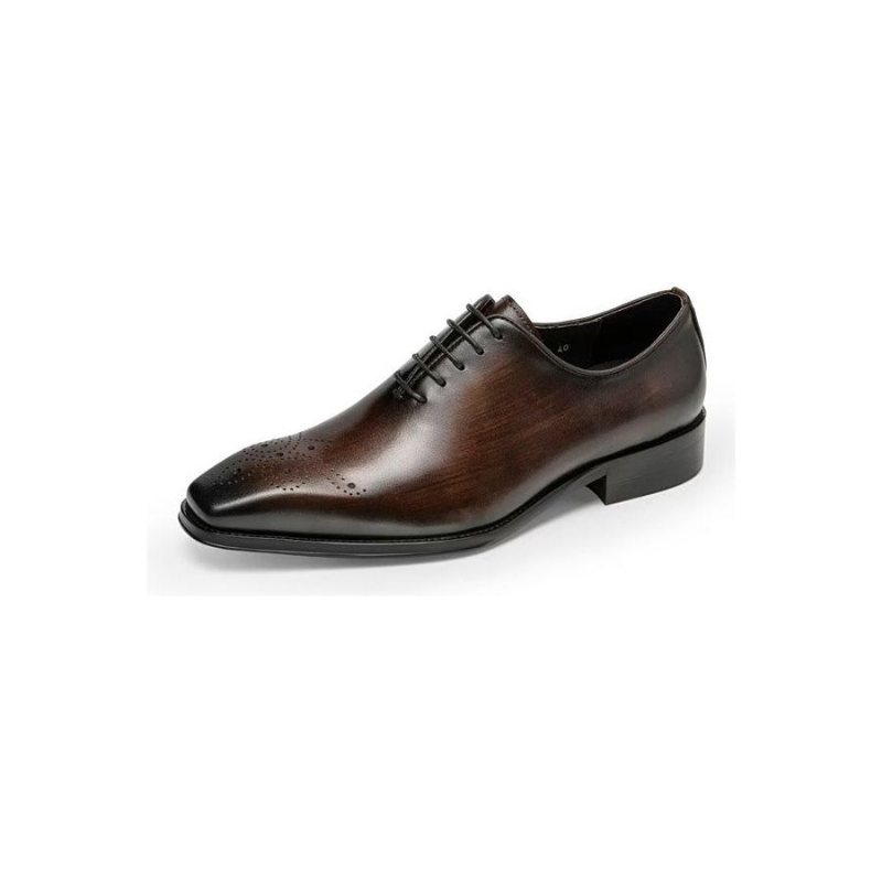 Formelle Sko Herre Luxury Cow Leather Elegance Oxford - Kaffe