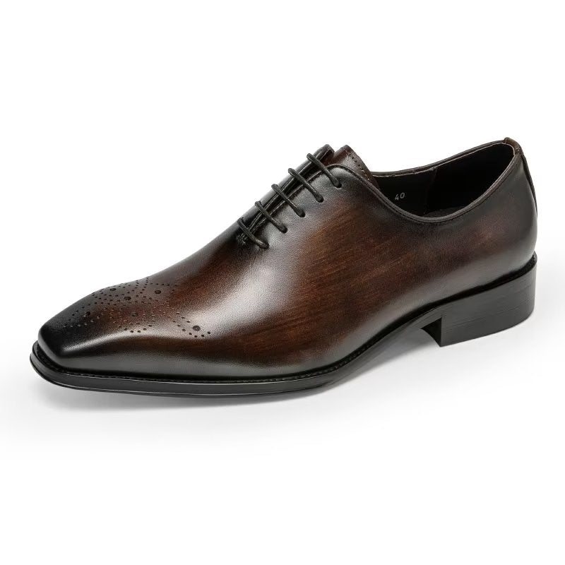 Formelle Sko Herre Luxury Cow Leather Elegance Oxford - Kaffe