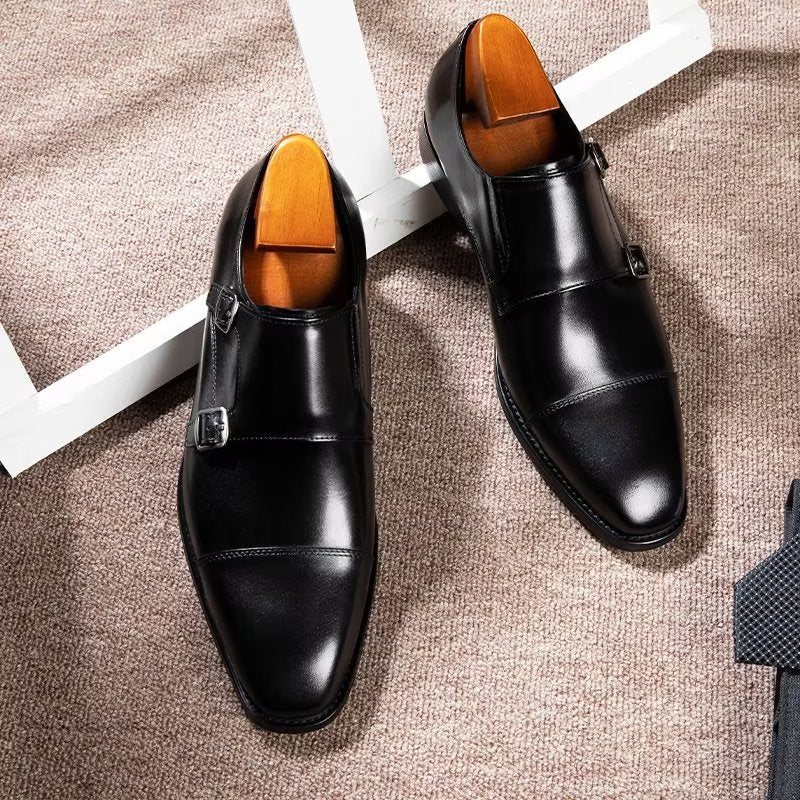 Formelle Sko Herre Monkstrap Dress - Svart