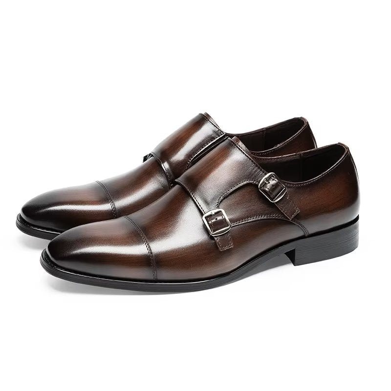 Formelle Sko Herre Monkstrap Dress - Kaffe