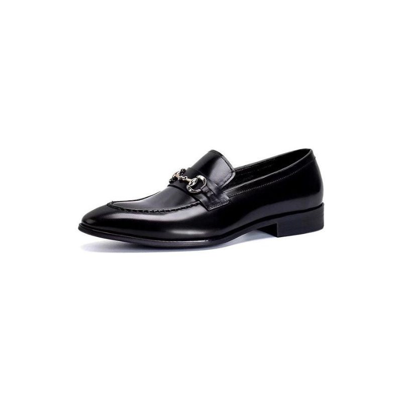 Formelle Sko Herre Slip-on Loafers I Skinn - Sort