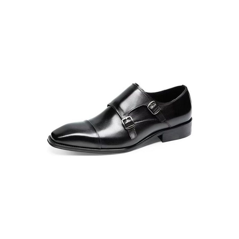 Formelle Sko Herre Slip-on Monkstraps I Raffinert Skinn