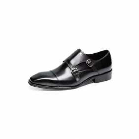 Formelle Sko Herre Slip-on Monkstraps I Raffinert Skinn