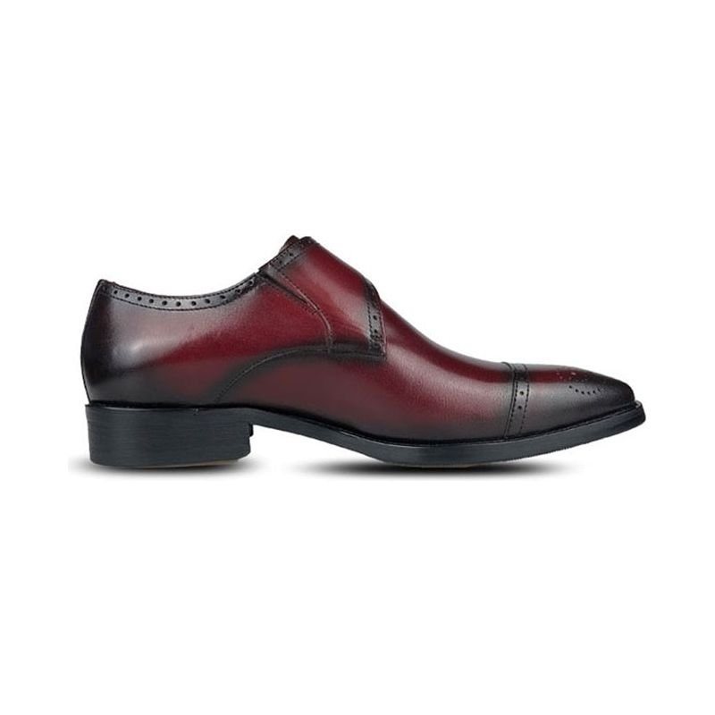 Formelle Sko Herre Wingtip Oxford Dress Utsøkt Eleganse - Rød