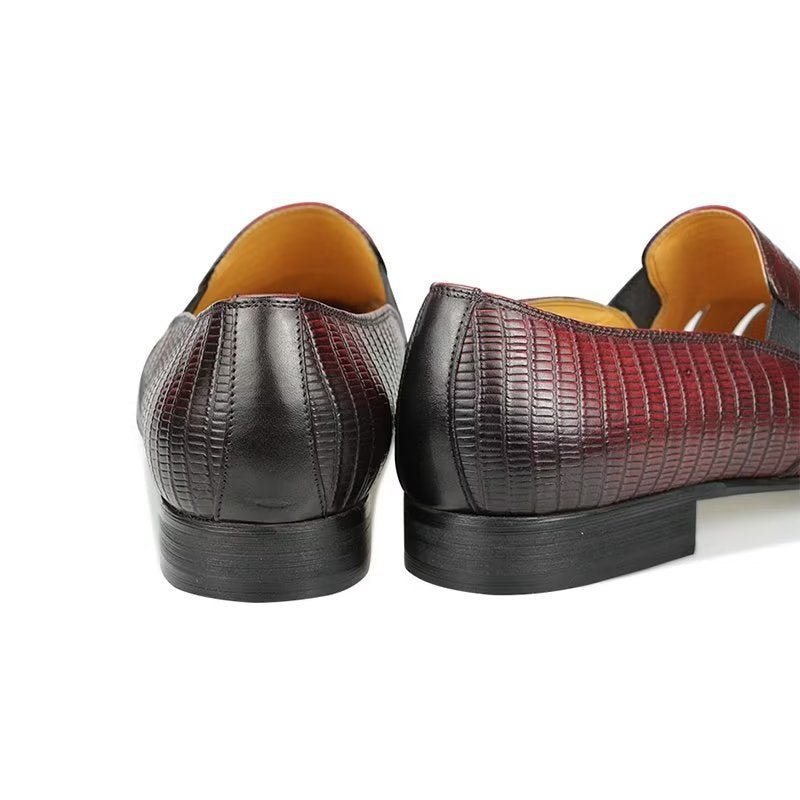 Fritidssko Herre Eksotiske Metalltå-slip-on Loafers - Rød