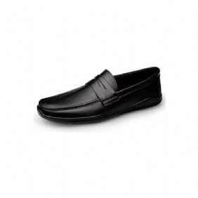 Fritidssko Herre Elegante Pu Slip-on Loafers Med Metallmote