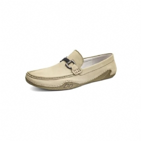 Fritidssko Herre Elegante Slip-on Loafers Med Metallmote