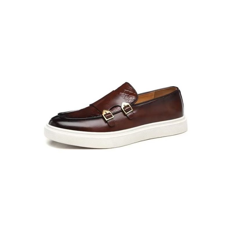 Fritidssko Herre Elegante Slip On Platform Joggesko - Brun