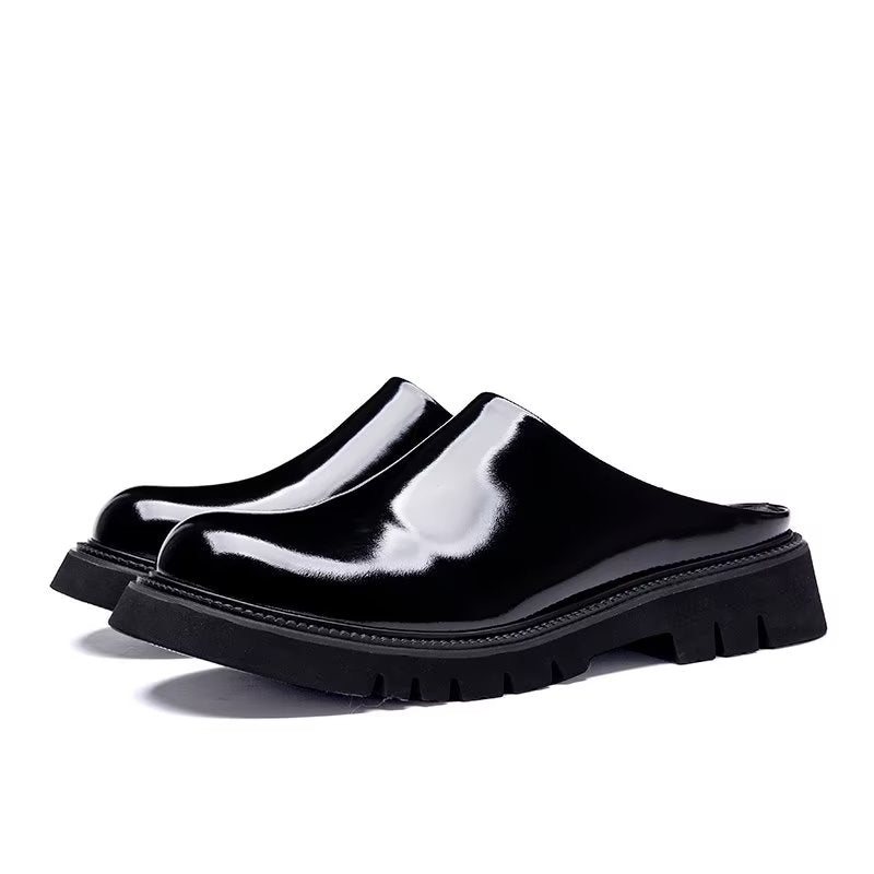 Fritidssko Herre Slip On Casual Sko - Svart