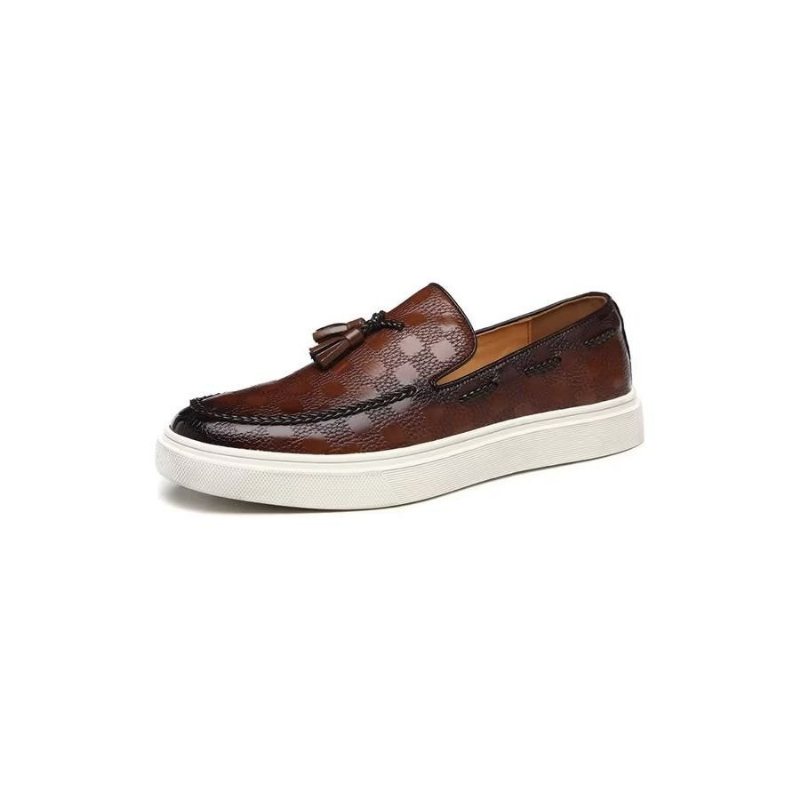 Fritidssko Herre Slip-on Platform Dusksko - Brun