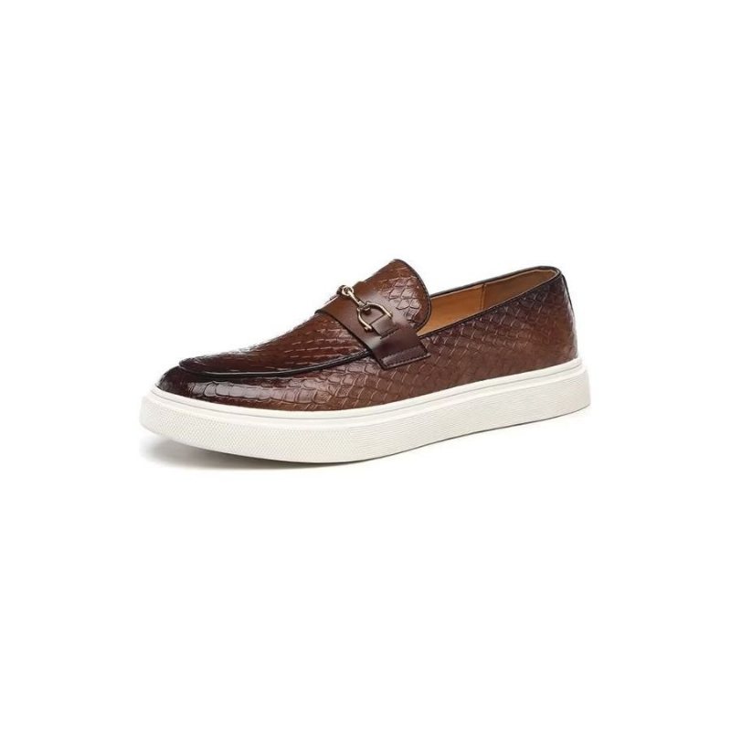 Fritidssko Herre Slip-on Plattformsko - Brun