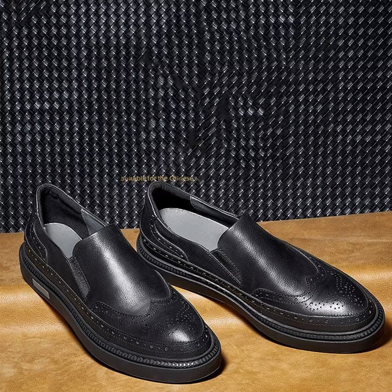 Fritidssko Herre Slip-ons - Svart