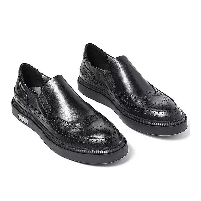 Fritidssko Herre Slip-ons - Svart