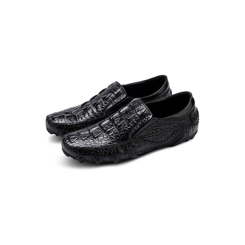 Herre Fritidssko Luksus Alligator Texture Slip On Oxford Sko