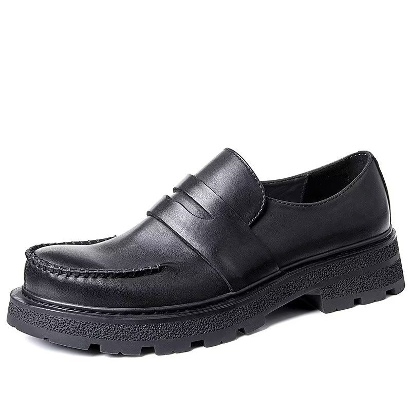 Herre Fritidssko Luksus Komfort Slip-on Dress Sko - Svart