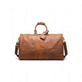 Herre Kofferter Luxury Leather Travel Briefcase Bag